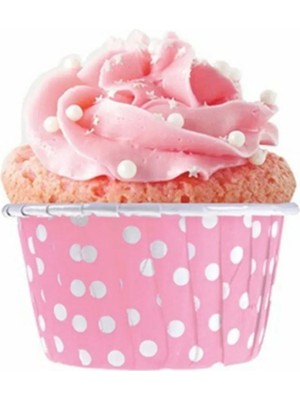 Tinky Winky Muffin Cupcake Kek Kalıbı Kapsülü  Puantiyeli Özel Pet Kapsül 20'li