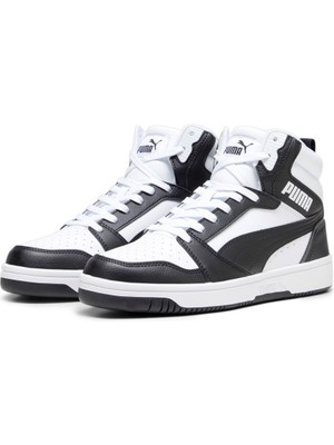 Puma Rebound V6 Puma White-puma Black-shadow Erkek Beyaz Günlük Ayakkabı