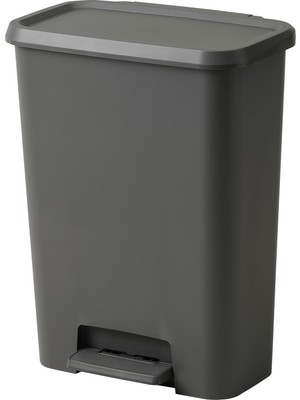 Hobiceyiz Çöp Kutusu, Koyu Gri, 50 Lt, Knöckla