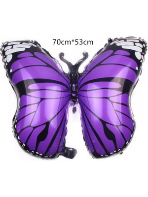 Kidspartim Kelebek Folyo Balon Mor