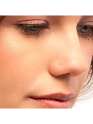 Heppii 925 Ayar Gümüş Top Hızma Arkası Düz Gold