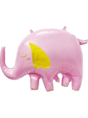 Kidspartim Pembe Fil Folyo Balon 84X59 cm