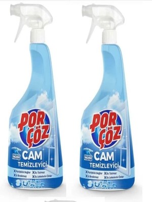 Porçöz Cam Temizleyici 750 ml x 2ADET