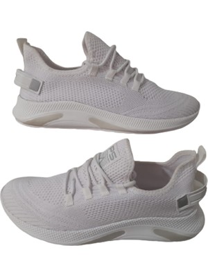 Pasomia Beyaz Triko Günlük Spor Ayakkabı