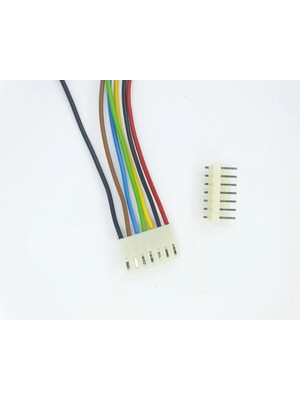 Sanec 5,08MM 7 Pin Kablolu Konnektör Takım 30CM - 1,00MM - Çift Taraflı