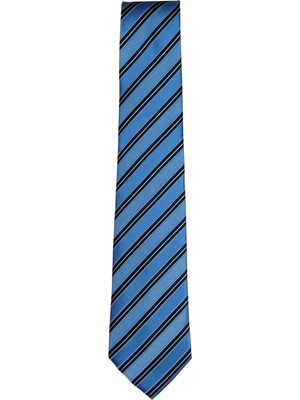 1001 Kravat Çift Çizgili Klasik Kravat