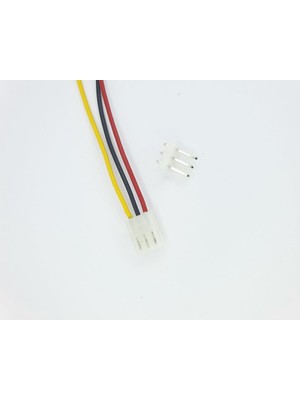 Sanec 5,08MM 3 Pin Kablolu Konnektör Takım 10CM - 1,50MM - Çift Taraflı