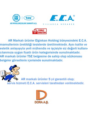 Ar-Yak Lunetta Tek Gövde Eca Eviye Mutfak Bataryası 102118117