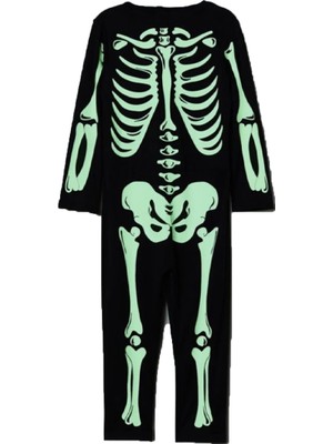 Kidspartim Halloween Çocuk Fossorlu Kostüm 3-4 Yaş