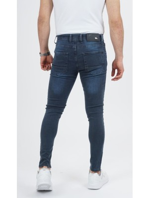 Derin Boutique Erkek Koton Kumaş Skinny Fit Likralı Kışlık Kot Pantolon Jean