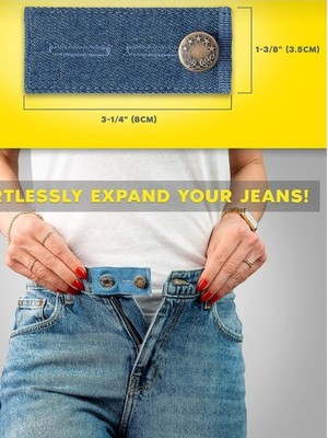 Akay Outlet Pantolon Etek Kot Bel Genişletici Kemer Düğmesi 2 Adet