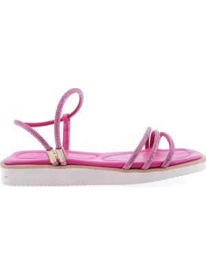 DGN 536-23Y Kadin Sirali Silver Taşli Sandalet