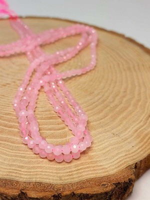 Yaşam Tohumu Pembe Kuvars Taşı Dizi 3mm (41245)