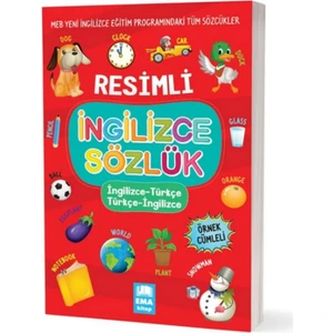 Ema Kitap Resimli Ingilizce Sözlük  Ingilizce Türkçe Renkli Sözlük 14X19 cm 1 Adet 2,3,4 Sınıf