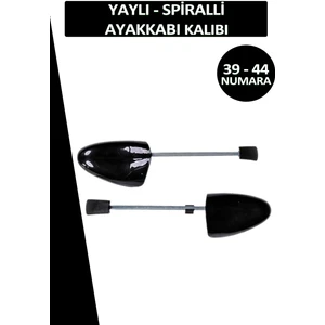 Bağcık + Comfy Yaylı Erkek Siyah Ayakkabı Kalıbı (39-44)