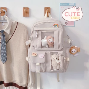 Büyük Kapasiteli Lise Öğrencisi Sırt Çantası Ins Japon Ortaokul Öğrencisi Okul Çantası Kadın Kore Versiyonu Şık Mori Kız Sırt Çantası (Yurt Dışından)