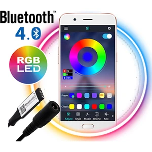 Rgb Şerit LED Kontrol Kart Kablosuz Bluetooth Dc Girişli