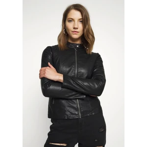 15295403 Kadın Suni Deri Ceket - Siyah