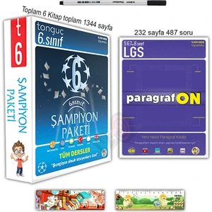 Tonguç Akademi 6. Sınıf Şampiyon Seti Paragrafon