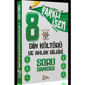 İSEM Yayıncılık 2024 Farklı 8. Sınıf Din Kültürü ve Ahlak Bilgisi Soru Bankası