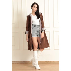 Kadın Uzun Trençkot 9091