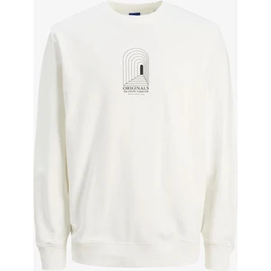 Jack & Jones Jordestiny Sweat Crew Neck Tg Erkek Beyaz Sweatshirt 12243615-CLOUD
