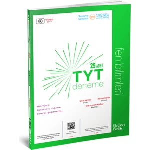 ÜçDörtBeş Yayınları TYT Fen Bilimleri 25 Deneme