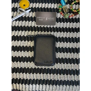 SANAT LEATHER SL-696 Siyah   Deri Küçük Boy Fermuarlı Özel Cüzdan Sanat Leather