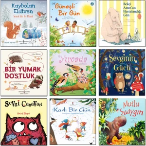 Kaybolan Eldiven - Güneşli Bir Gün - Bekçi Amos’un Hastalandığı Gün - Bir Yumak Dostluk - Yuvada - Sevginin Gücü - Sevgi Canavarı - Karlı Bir Gün - Mutlu Suaygırı 9 Adet Kitap