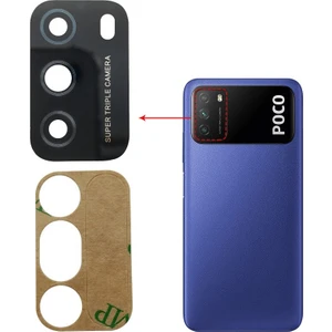 Xiaomi Poco M3 Uyumlu Kamera Lensi Camı M2010J19CG M2010J19CI