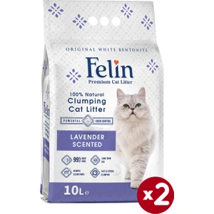 Lavanta Kokulu Topaklanan İnce Taneli Kedi Kumu 10lx2