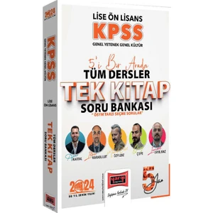 Yargı Yayınevi 2024 KPSS Lise Ön Lisans Genel Yetenek Genel Kültür  5yüz Ekibi Tüm Dersler Tek Kitap Soru Bankası
