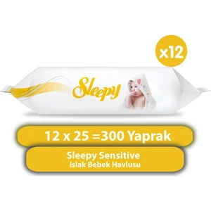 Sensitive Islak Bebek Havlusu 12 x 25 300 Yaprak