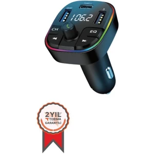 G11 20W Pd Şarj Özellikli Dijital Göstergeli Bluetooth Fm Transmitter