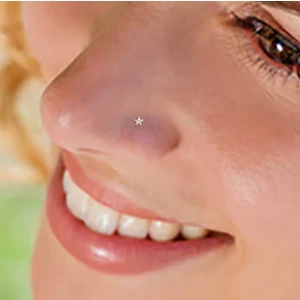 Cerrahi Çelik Gold Renk Çelik Yıldızlı Burun Piercing  Yıldızlı Hızma