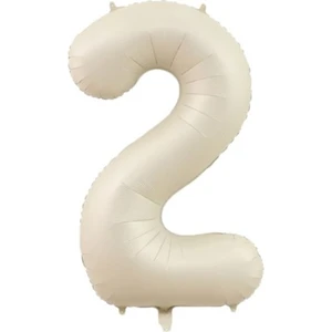 2 Rakam Krem Folyo Balon 80 cm