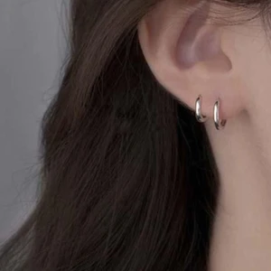 10 mm Cerrahi Çelik Küçük Halka Küpe Silver Renk