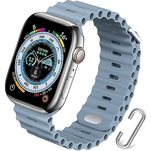 Apple Watch Uyumlu 42MM 44MM 45MM 49MM 1/2/3/4/5/6/se/7/8/ultra Akıllı Saat Ocean Kordon ve Kayışı