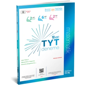 ÜçDörtBeş Yayınları TYT Matematik 10 Deneme Sınavı