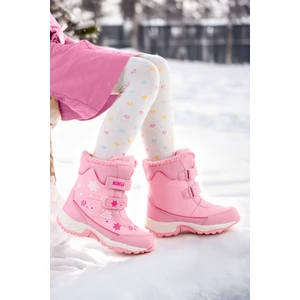 Kiko Kids Kartanesi Cırtlı Kız Çocuk Kar Bot Soğuk Suya Dayanıklı