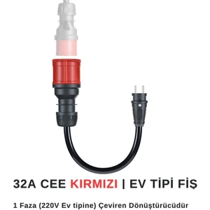 22KW Elektrikli Araç Şarj Ev Adaptörü