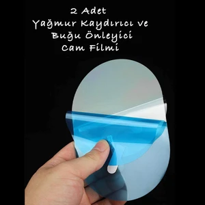 2 Adet Araba Su Tutmaz Film Tüm Arabalarla Uyumlu Araç Yağmur Cam Film Oto Yan Dikiz Aynası Buğu Önleyici