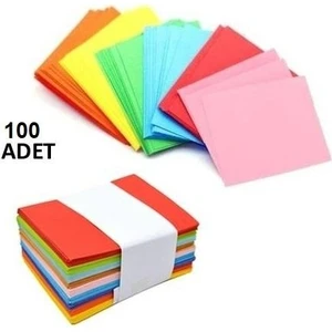 Pera İstanbul Renkli Küçük Zarf 7x9 cm 100 Lü Paket