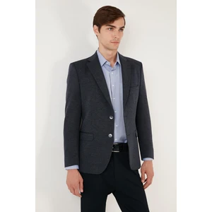 6 Drop Çift Yırtmaçlı Kırçıllı Slim Fit Blazer Erkek Ceket 6601040