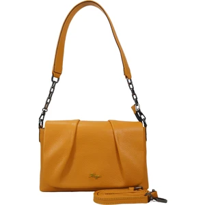 Karya Deri Hakiki Deri Kadın Zincir Detaylı Çapraz Omuz Askılı Çanta 2403