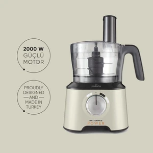 Mastermaid Power Essential Soft Cream Mutfak Robotu, Blender Seti, Doğrayıcı 2000W