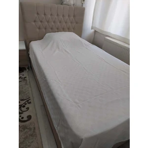 Mef Collection Pike Dama Desen Tek Kişilik Beyaz 160x230 cm