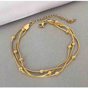 Mavi Deniz Accesories Dorika Çelik Bileklik Zincir Bileklik 3lü