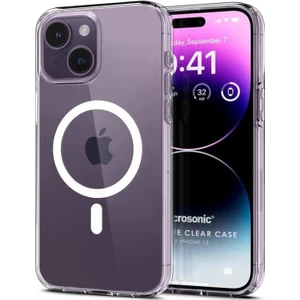 Apple iPhone 15 Kılıf Magsafe Clear Soft Şeffaf