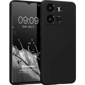 Matte Silicone Tecno Spark Go 2023 Kılıf Siyah